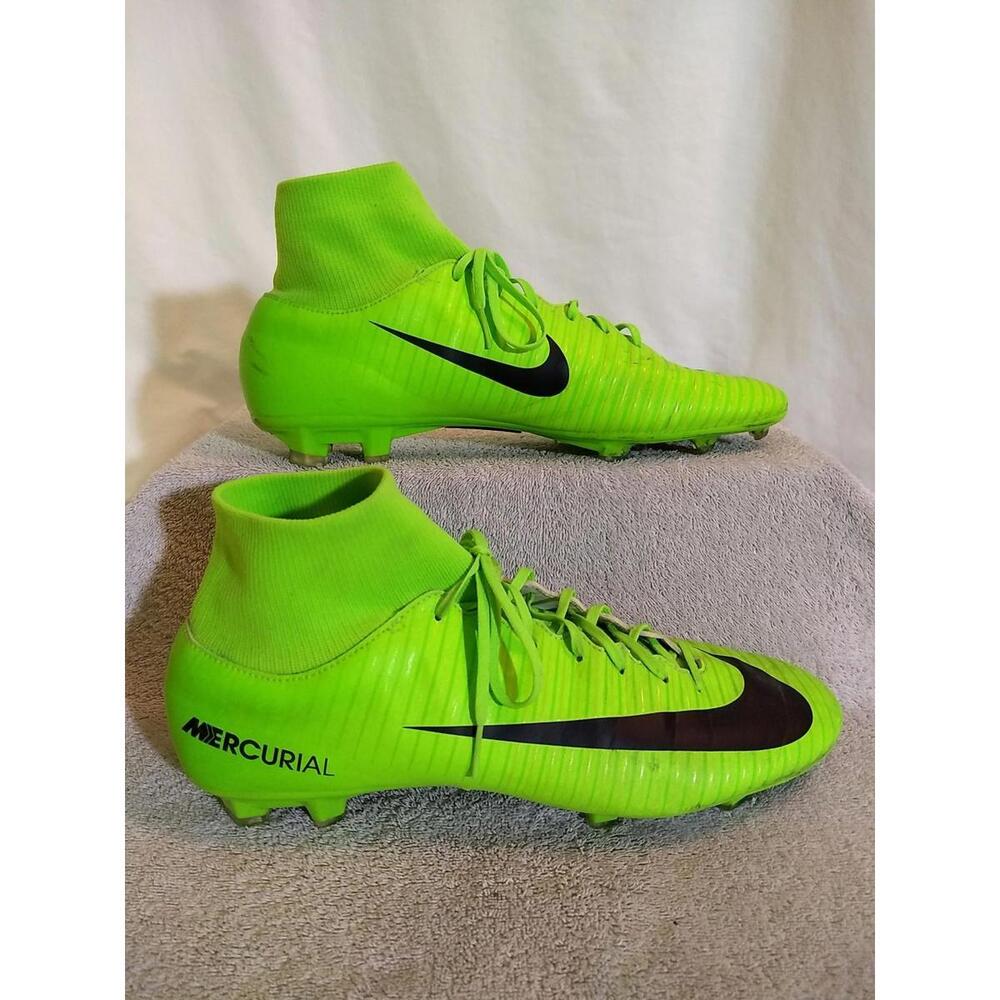 Nike Mens Mercurial Victory VI DF FG Lime Green (903609-303) Size: 12   #US33-13